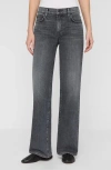 Lafayette 148 New York Wyckoff Stretch Denim Wide Leg Jeans In Multi
