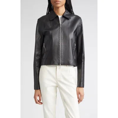 Lafayette 148 New York Zip Front Crop Jacket