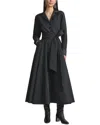 Lafayette 148 New York Notch Collar Dress In Black