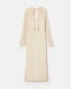 Lafayette 148 Ny Cotton Open Knit Tunic Maxi Dress