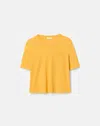 Lafayette 148 Ny Linen-cotton Jersey Pocket T-shirt