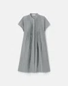 Lafayette 148 Ny Petite Organic Linen Short Sleeve Shift Dress