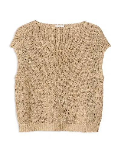 LAFAYETTE 148 OPEN STITCH BOAT NECK SWEATER