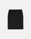 Lafayette 148 Organic Cotton Block Mesh Stitch Skirt In Black