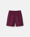 Lafayette 148 Organic Cotton Poplin Riverside Short In Violet Ash