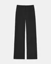Lafayette 148 Organic Stretch Silk Crepe De Chine Sullivan Pant In Black