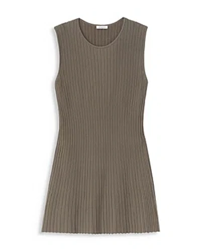 Lafayette 148 Ottoman Stitch Sleeveless Jumper In Concrete