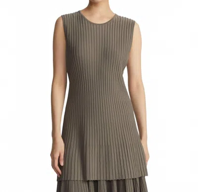 LAFAYETTE 148 OTTOMAN STITCH TUNIC IN CONCRETE