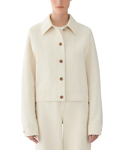 Lafayette 148 Oversized Rounded Sleeve Jacket In Ecru