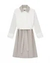 Lafayette 148 Oversized Trench In Alabaster/sandstone In White