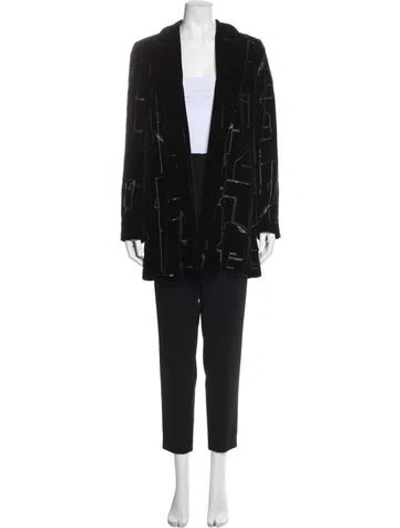 Pre-owned Lafayette 148 Pant Set In Black