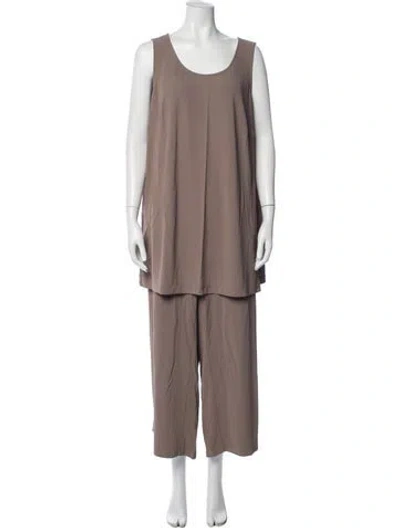 Pre-owned Lafayette 148 Pant Set In Neutrals