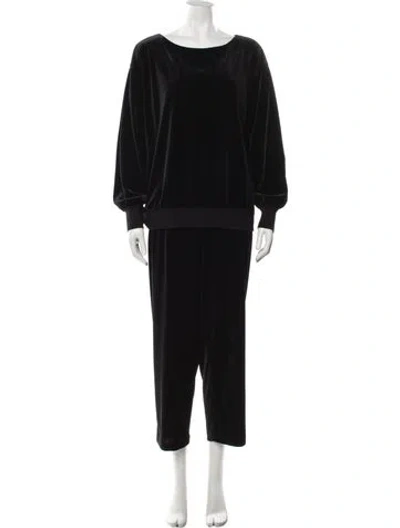 Pre-owned Lafayette 148 Pant Set W/ Tags In Black