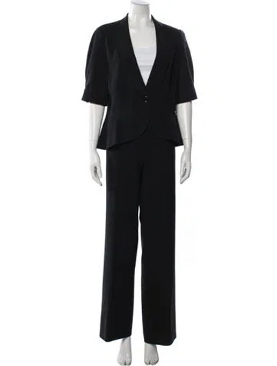 Pre-owned Lafayette 148 Pantsuit In Black