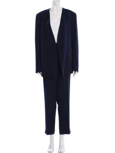 Pre-owned Lafayette 148 Pantsuit In Blue