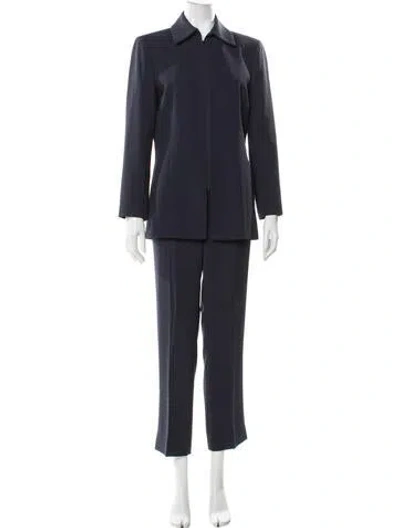 Pre-owned Lafayette 148 Pantsuit In Blue