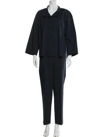Pre-owned Lafayette 148 Pantsuit In Blue