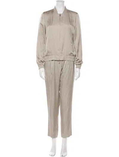Pre-owned Lafayette 148 Pantsuit In Neutral