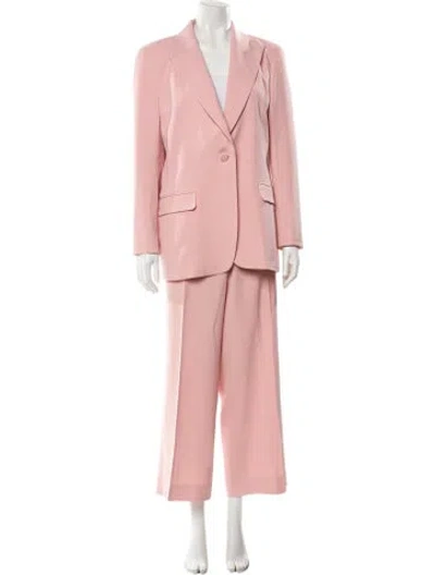 Pre-owned Lafayette 148 Pantsuit In Pink