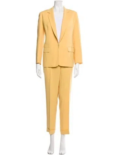Pre-owned Lafayette 148 Pantsuit In Yellow