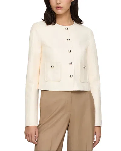 Lafayette 148 Patch Pocket Short Jacket In White