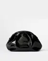 Lafayette 148 Patent Nappa Leather Clutch Pochette In Black