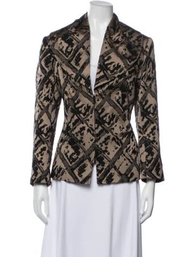 Pre-owned Lafayette 148 Patterned Blazer