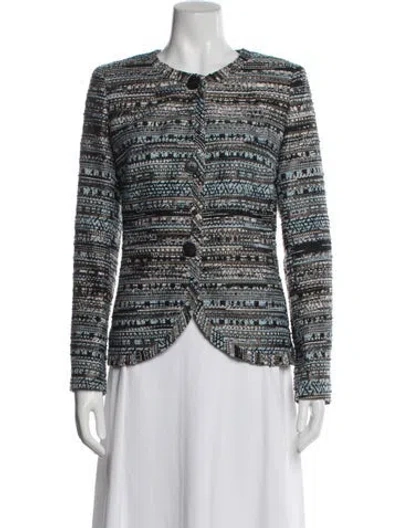 Pre-owned Lafayette 148 Patterned Blazer