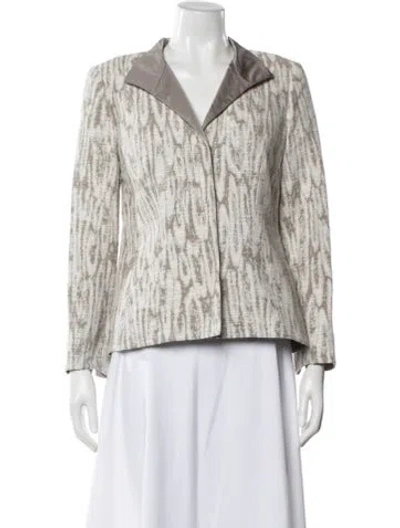 Pre-owned Lafayette 148 Patterned Blazer In Multi
