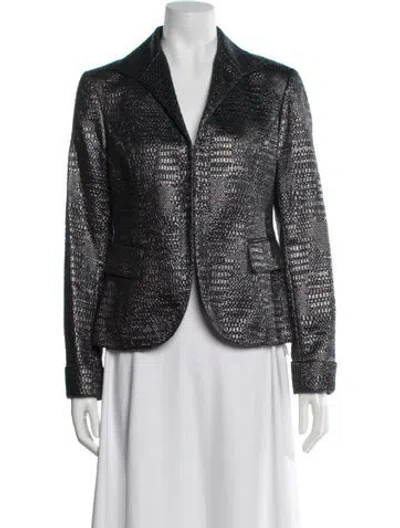 Pre-owned Lafayette 148 Patterned Blazer W/ Tags