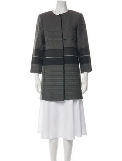 Pre-owned Lafayette 148 Patterned Coat W/ Tags In Multi