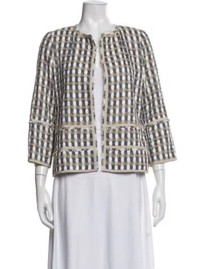 Pre-owned Lafayette 148 Patterned Jacket In Multi