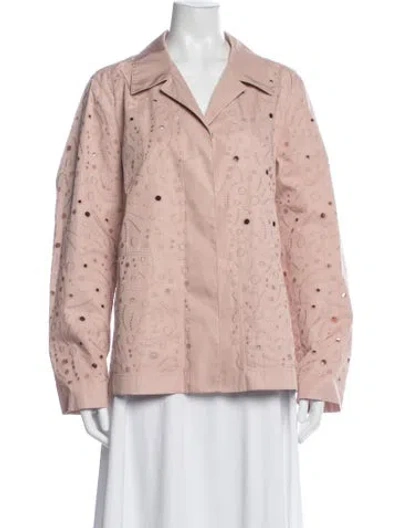 Pre-owned Lafayette 148 Patterned Jacket W/ Tags In Pink