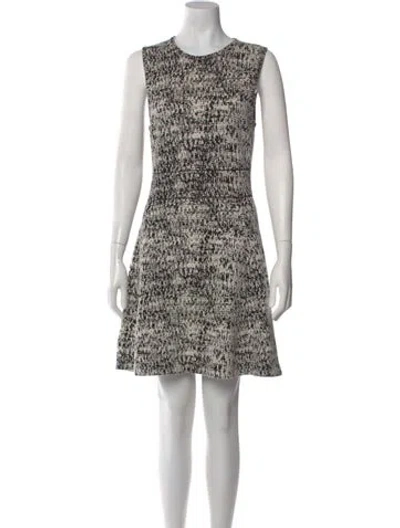 Pre-owned Lafayette 148 Patterned Mini Dress In Multi
