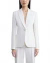 Lafayette 148 Peak Lapel Button Blazer In White In White