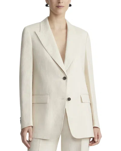 LAFAYETTE 148 PEAK LAPEL FLAP POCKET BLAZER