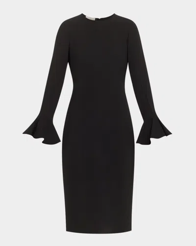 LAFAYETTE 148 PEARL-EMBELLISHED MIDI SHEATH DRESS