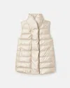 Lafayette 148 Pearlized Reversible Down Puffer Vest In Multi