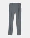 Lafayette 148 Petite Acclaimed Stretch Gramercy Pant In Shale