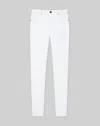Lafayette 148 Petite Acclaimed Stretch Mercer Pant In White