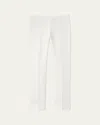 Lafayette 148 Finesse Crepe Bleecker Pant In Cloud