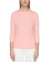 Lafayette 148 New York Petite Carver T-shirt In Pink