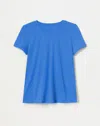 Lafayette 148 Petite Cotton Jersey Modern Tee In Ultramarine