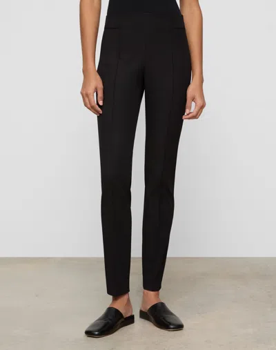 Lafayette 148 Petite Cotton Stretch Twill Pintucked Slim Pants In Neutral