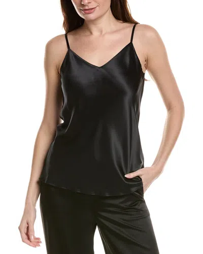 Lafayette 148 New York Petite Eva Bias Silk Tank In Black