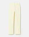 Lafayette 148 Petite Finesse Crepe Gates Pant In Yellow Chalk