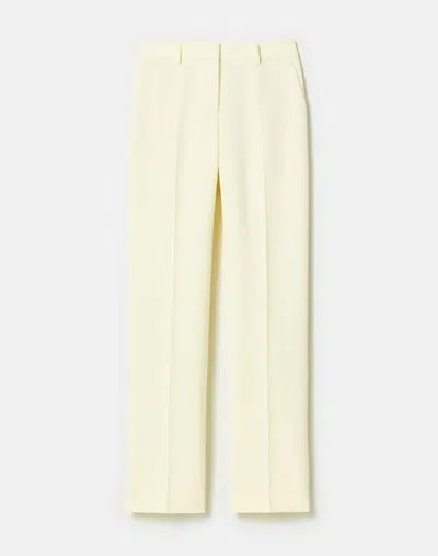 Lafayette 148 Petite Finesse Crepe Gates Pant In Yellow Chalk