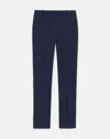 Lafayette 148 Petite Responsible Stretch Wool Clinton Ankle Pant In Blue