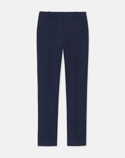 Lafayette 148 Petite Responsible Stretch Wool Clinton Ankle Pant In Blue
