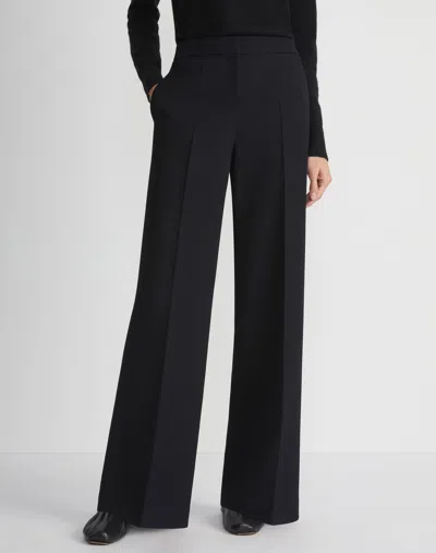Lafayette 148 Petite Dalton Pant In Kindwool Nouveau Crepe In Black
